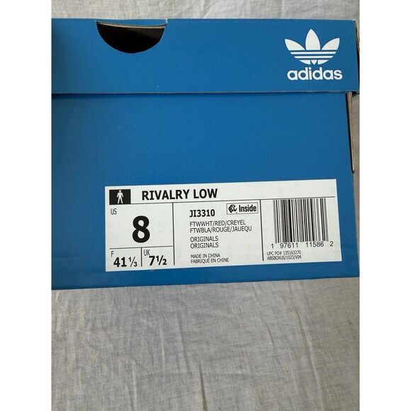 adidas Mens\' Rivalry Low Demon Slayer Shoes - White/Red/Crew Yellow Size 8 main image 8